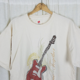 The Beatles Come Together Double Sided TShirt Mens XL Hanes Large Guitar Logo