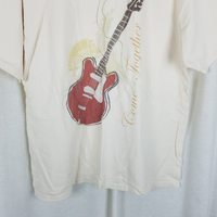 The Beatles Come Together Double Sided TShirt Mens XL Hanes Large Guitar Logo