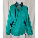 Vintage Izod Club 1990's Pullover Anorak Nylon Windbreaker Jacket Mens M Green