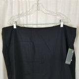 Lysse Perfect High Waist Skirt Plus Size Womens 3X Black Tailored Pencil Pull On