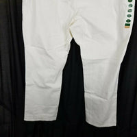 LL Bean 1912 Classic Fit White Denim Jeans Womens 26W NWT Plus Size Sea Salt
