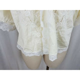 Vintage Victoria's Secret Lace Satin Bed jacket Sash Short Robe Womens S USA 70s