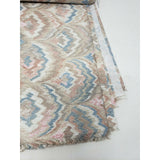 Feather Fan Chintz Sheen Woven Vintage Fabric Material 4+ Yards Pastels Peacock