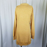Evy's Tree The Chloe Curry Knit Long Sweater Cardigan Coat Womens XL Coatigan