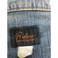 Riders Copper Collection Factory Distressed Jean Denim Trucker Jacket Womens M