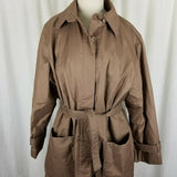 Vintage Count Romi Cape Top Trench Coat Belted Zip Out Flannel Lined Womens 6