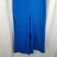 Lisanne Loungewear Blue Velour Pantsuit Jumpsuit Culottes Womens 16 60s 70s MCM
