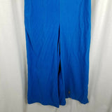 Lisanne Loungewear Blue Velour Pantsuit Jumpsuit Culottes Womens 16 60s 70s MCM