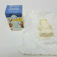 Vintage Jean Nate Scented Snowman Moisturizing Soap 4 Oz Holiday Winter NOS Rare