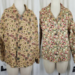 Winding River Reversible Woven Tapestry Jacket Blazer Womens XL Abstract NOS