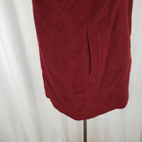 Liz Claiborne Petites Wool Cashmere 3/4 Walking Car Coat Peacoat Womens 10P Red