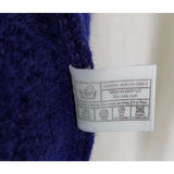 Pitlochry Scotland Wool Knit Floral Pewter Buttons Cardigan Sweater Womens M L