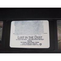 Lust in the dust VHS Cassette Tape Hard Plastic Clamshell Case Western Comedy