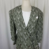 Liz Roberts Mary Ann Lamonte Peplum 80s Day Dress Womens 12 Vintage Skirt Top