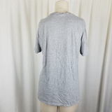 Calvin Klein Jeans Jersey Knit Short Sleeve T-shirt Top Womens L Stretch Gray