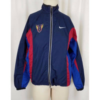 VIntage Nike USA USATF Olympic Track & Field Navy Windbreaker Jacket Womens XS