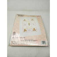 Cherished Teddies Quilt Kit 34 x 43" New Unopened Stamped Cross Stitch #139-56