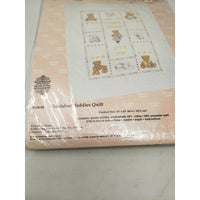 Cherished Teddies Quilt Kit 34 x 43" New Unopened Stamped Cross Stitch #139-56