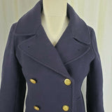 JCrew Stadium Cloth Nello Gori Wool Military Double Breasted Peacoat Womens 2