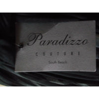 Rubber Ducky Paradizzo Couture South Beach Zebra Twirl Plunge Dress Womens S