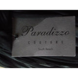 Rubber Ducky Paradizzo Couture South Beach Zebra Twirl Plunge Dress Womens S