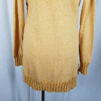 Evy's Tree The Chloe Curry Knit Long Sweater Cardigan Coat Womens M Coatigan