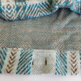 Express French Country Fuzzy Fleece Plaid Pullover 1/4 Zip Up Jacket Womens L