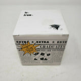 Vintage Russ Extra Graduates Coffee Mug Ceramic Cup Handle Korea Graduation Pen