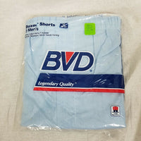 Vintage BVD Boxers Shorts Underwear 3 Pack 50/50 Poly Cotton Mens XL USA Blue