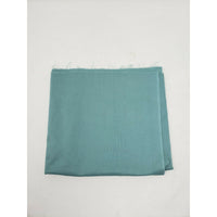Light Green Blue Cotton Chambray Fabric Woven Almost 1 yard