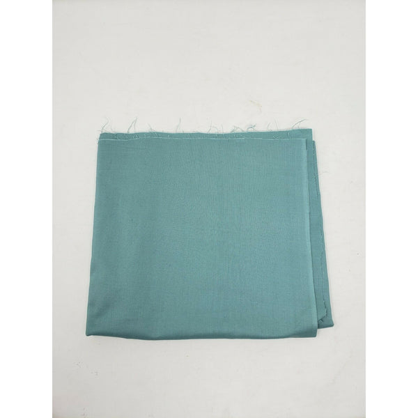 Light Green Blue Cotton Chambray Fabric Woven Almost 1 yard
