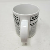 Vintage Russ Extra Graduates Coffee Mug Ceramic Cup Handle Korea Graduation Pen
