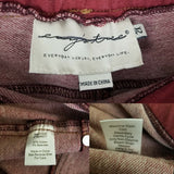 Evy's Tree Denim Skinnies Ponte Pants Skinny Jeans Jeggings Leggings Maroon 2X