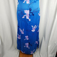 Paradise Isle Long Maxi Hawaiian MuuMuu Sun Dress Womens L Vintage 70s