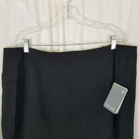 Lysse Perfect High Waist Skirt Plus Size Womens 2X Black Tailored Pencil Pull On