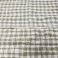 Woven Brown Gingham Plaid Checked Fabric 0.5 Yards 46.5 x 18.5 Inches Half Yard