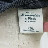 Abercrombie & Fitch NY Jersey Knit Gray Crewneck Baggy Sweatshirt Womens XS S