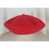 Vintage 1950s Fashions by Arlington Fifth Avenue 100% Wool Red Beret HAT Chapeau