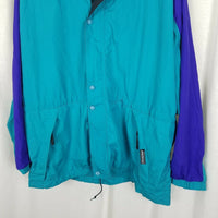 Vintage Helly Hansen Silmond Packable Jacket Rain Coat Windbreaker Green Mens XL