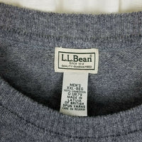 LL Bean Lambswool Crewneck Pullover Sweater Mens 2XL Cutter Holes Repairs Needed