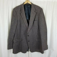 Vintage Kingsridge Diagonal Stripe Wool Tweed Blazer Sport Coat Jacket Mens 40R