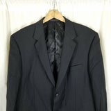 Alfani for Macys Black Pinstripe Wool Cashmere Sportcoat Jacket Blazer Mens 42S