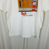 Vintage Budweiser King of Beers Its Tool Time TShirt Mens XL 90s Bench Peg Board