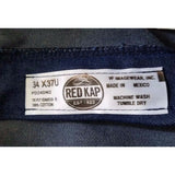 Red Kap Carpenter Jeans Deadstock Blue DENIM Pants Mens 34x33 Orange Stitching