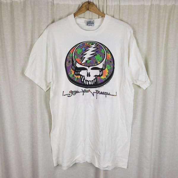 Vintage 1994 Grateful Dead TShirt Digital Dead Tour Steal Your Fractal Mens XL