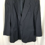 Oleg Cassini Couture Basketweave Worsted Wool Sport Coat Jacket Blazer Mens 48L