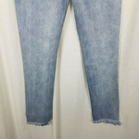 Dance & Marvel Distressed Raw Edge Hem Faded Blue Jeans Womens S Denim Destroyed