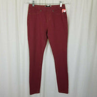 Evy's Tree Denim Skinnies Ponte Pants Skinny Jeans Jeggings Leggings Maroon S