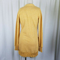 Evy's Tree The Chloe Curry Knit Long Sweater Cardigan Coat Womens S Coatigan