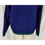 Pitlochry Scotland Wool Knit Floral Pewter Buttons Cardigan Sweater Womens M L